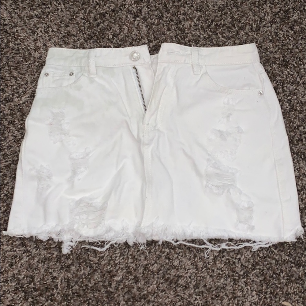 White skirt